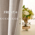 MIULEE 100% Blackout Linen Textured Curtains - Solid Thermal Insulated Natural Beige Grommet Drapes, 52 x 96 Inch, 2