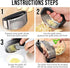 Garlic Press Rocker | Stainless Steel Garlic Mincer Crusher | Professional Kitchen Gadgets with Ergonomic Handle