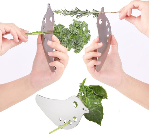 Herb Stripper - Versatile Leaf Remover for Kale, Chard, Collard Greens | Premium Herb Leaf Stripper | LooseLeaf Tool for Quick Stem Removal from Leafy Greens and Herbs