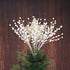 Set 12 14inches Christmas Berries Picks of Xmas Tree Decorations White Holly Berry Stems Decorative Artificial Floral