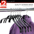 MAWA by Reston Lloyd Silhouette Series Non-Slip Coated Steel Clothes Hanger for Shirts and Dresses, Style 41/F, Set of