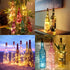 Aluan Wine Bottle Lights with Cork, 10 Pack Waterproof LED Fairy/String Lights for Jar Party Wedding Decoration, Warm