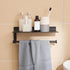 Hand Towel Holder for Bathroom -Paper Towel Holder Wall Mount - for Bathroom Black Paper Towel Holder with Shelf
