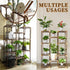 10 11 Uneedem Plant Stand Indoor Outdoor, Tall Plant Shelf for Multiple Plants, tiers Pot Large Plants Holder Rack Wood