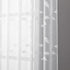 Tollpiz White Leaf Sheer Tier Curtain, 30 x 36 inches, Set of 2 Panels, Embroidered Voile Kitchen Bathroom Treatment