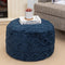 Poofieotto Unstuffed Pouf Ottoman Cover Handmade Footstool Ottoman Storage Solution Floor Pouf Footrest