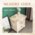 24x24 inch Lace Small Square Tablecloth Embroidered Farmhouse Table Cloth with Macrame Border Side Table Cover