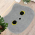 Cat Bathroom Rugs 22X27 inch, Grey Non-Slip Absorbent Bathroom Floor Mat for Shower Room