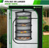4 18" Closets Yesker Layer Herb Drying Rack Hanging Mesh Net Foldable Plant Drying Racks Diameter with Black Zipper