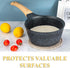 Brown Trivets for Hot Dishes, 4 Pcs Cotton Coasters with Storage Basket, Pot Holders for Kitchen and Hot Pads for Table