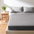 Hanherry 100% Waterproof Mattress Protector Twin Size - Grey Cooling Mattress Pad Cover with Deep Pocket (8''-21'')
