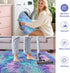 3x10 Purple Rainbow Rug for Girls Bedroom Bedside Runner Ft, Soft Fluffy Rugs for Kids Room Shag Carpet for Living Room