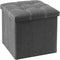 YOUDENOVA 15 inches Storage Ottoman Cube, Foldable Storage Boxes, Padded Seat for