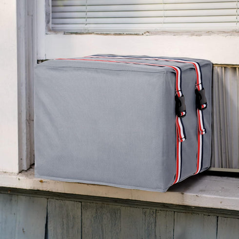 UNUN Window Air Conditioner Covers for Outside, AC Unit Covers Outdoor 25.5W x 17H x 21D Inches