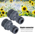Zerodis Parts Connectors, Thread Telescopic Quick Connector Nipple Thickened Garden Hose Tap Nipple Adapter High Strength Irrigation Tool Hose Quick Connector, 2Pcs ABS G1/2 Male by Zerodis