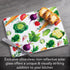 CounterArt Delicious Veggies 3mm Heat Tolerant Tempered Glass Cutting Board 10” x 8” Manufactured in the USA Heat Tolerant Dishwasher Safe