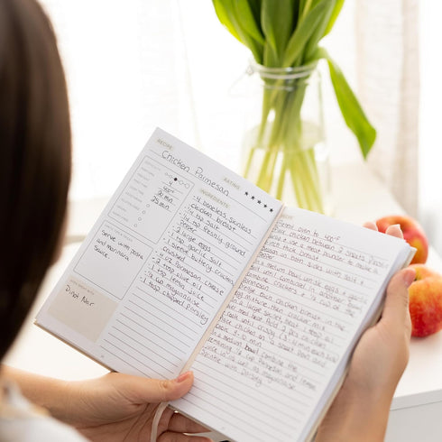 Blank Recipe Book To Write In Your Own Recipes - Family Cook Book Journal Notebook With Recipe Templates To Create A Personalized Cookbook - Table of Contents, Conversions & Thick Empty Pages - Beige