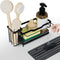 Uninol Sponge Holder for Kitchen Sink,Sink Caddy Organizer With Stone Drying Tray, Stainless