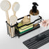 Uninol Sponge Holder for Kitchen Sink,Sink Caddy Organizer With Stone Drying Tray, Stainless