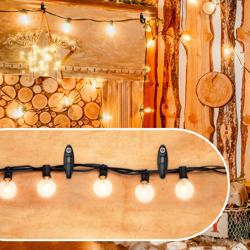 SELEWARE 30PCS Screw in Hooks for Hanging Outdoor String Lights, Windproof Christmas Light Hanger Hooks, Black Wall Hooks for Patio Gazebo Fence to Hang Party Fairy Wire Lights, Plants, Wind Chimes by SELEWARE
