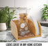 HEXNUB Caddy for Pour Over Coffee Maker, Bamboo Stand for Chemex, Bodum, Cosori Carafes, Heatproof Mat