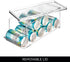 iDesign Soda Can Organizer with Lid - Clear - Made in USA for Pantry or Refrigerator