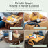15.75 11inch, Shamrock Home Bamboo Trayble Couch Arm Table, Clip On Tray Sofa Table for Couches. Sofa Arm Tray for TV