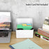 BTSKY 1 Pack 4 x 6 inch Index Card Box - Index Card Holder Notecard Box Recipe Card Box Plastic Storage Organizer for Filling Index Cards , Note cards , Flashcards, Recipes and Addresses, White (Not by BTSKY