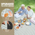 80"x80" 3-Layer Picnic Blankets Outdoor Extra Large - Portable Waterproof Picnic Blanket, Machine Washable Foldable