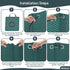 79 3 Packs, Mokani Reusable Yard Waste Bags, Gallon Lawn and Leaf Bags Heavy Duty Garden Bags With Reinforced Handles