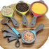 Smithcraft Collapsible Silicone Measuring Cups and Spoons Set, Colorful Measure for Baking & Kitchen