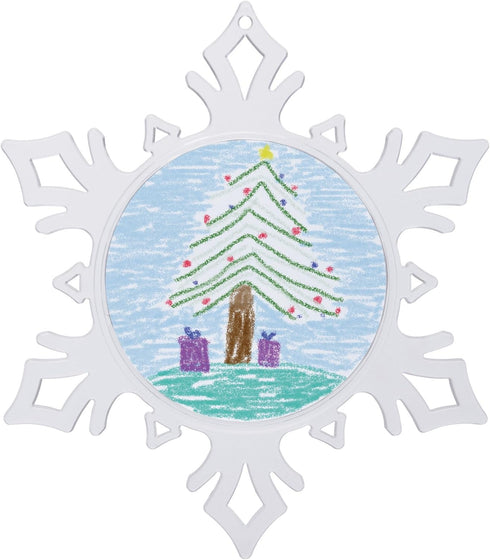 Make Your Own Acrylic Craft Photo Snowflake Ornaments, Pack of 12