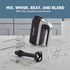 West Bend Hand Mixer Plus with Immersion Blender Attachment, 250-Watts, 6 Speed Options, Ergonomic Handle, Snap-On