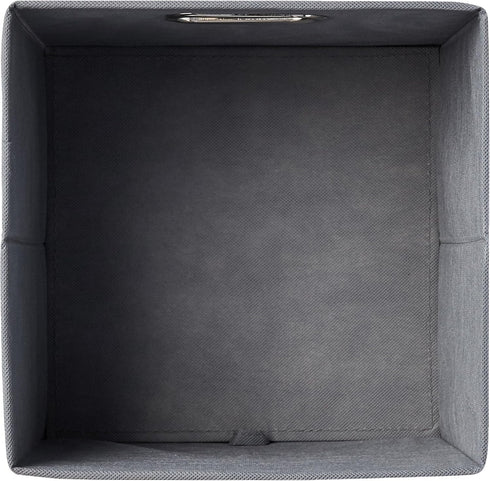 Amazon Basics Collapsible Fabric Storage Cubes, 6-Pack Light Grey, 10.5 x 10.5 x 11 inches