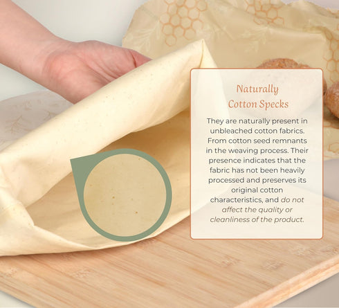Set, 2 2 Beeswax Bread Bag for Homemade Bread & Beeswax Wrap XL Sourdough Bread Bags + Beeswax Wraps for Food | Keep