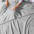 PAVILIA Light Grey Fleece Throw Blanket for Couch, 60x80 Inches, Soft Cozy Fuzzy Flannel Blanket with Pom Pom Fringe