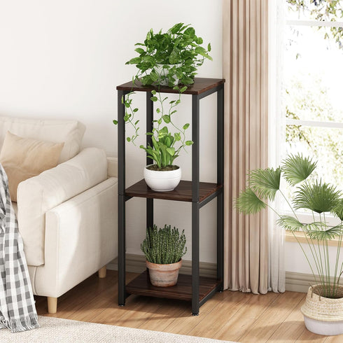 3 (3 Plant Stand Indoor Corner Tall Tier Metal Modern Flower Storage Plant Shelf Holder for Living Room Balcony