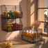 Stackable Wire Storage Baskets for Kitchen, Closet, Pantry, Wall Mount Metal Bins for Clothing, Vegetable & Fruit