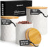 MIAMIO Set of 3 Canister Sets for Kitchen Counter, Ceramic Kitchen Canister