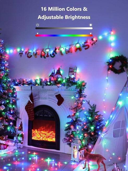 33ft 100 Dimmable BrizLabs Smart Easter Fairy Lights, LED Color Changing Christmas Lights Work with Alexa & Google