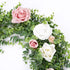 DearHouse Faux Eucalyptus Garland Plant, 2 Pack Artificial Vines Hanging Eucalyptus Leaves for Wedding Decor