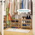 3-Tier Closet 17.2IN viewcare Small Shoe Rack, Shoe Rack for Entryway, Bamboo Wood Shoe Shelf for & Hallway, Long |
