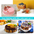 P&P CHEF Cake Pan Set of 2 - Stainless Steel Round Baking Layer Cake Pans, 9.5 Inch, Non Toxic & Easy Clean