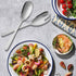 Salad Spoon and Fork Stainless Steel Tong Serving Set - Heavy Duty Metal Serving Utensils for Parties