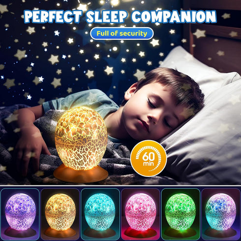 3-12 3 4 5 6 7 8 9 2-in-1 360 3-5 Dinosaur Toys for Kids Age : Dinosaurs Egg Night Light Gifts for Boys Year Old Dino