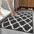 SHACOS Indoor Door Mat 24"x36" - Washable Non-Slip Entryway Rug, Dirt Trapper for Home, Garage, Kitchen, Laundry, Black