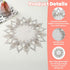 SynHHergyx 2 15 Inch Natural Linen Doilies, Pcs Round Lace Doilies for Tables Neutral Earth Tones Beige Table Topper