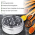 Nature's Own Stainless Steel Spice Box with Non-Breakable Transparent Glass, 7 Containers and 1 Spoon, Spice Box (22CM)
