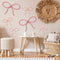 Barydat 6 Pcs Boho Bow Wall Decor Pink Bow Nursery Decoration Coquette