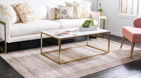 Unique Loom Del Mar Collection Area Rug - Abigail (2' 2" x 3' 1", Beige/Ivory)